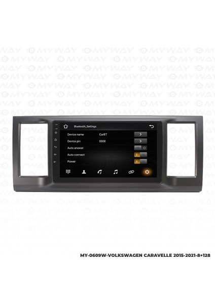Volkswagen Caravelle Android 12 Multimedya Carplay 4gb RAM+64GB HDD 2015-2021 Navigasyon Ekran