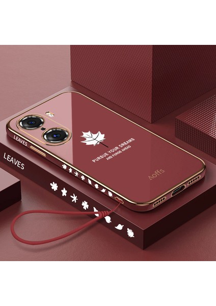Honor 60 Için Telefon Kılıfı Kemerli Elektroliz Kaplama Telefon Kılıfı (Yurt Dışından)