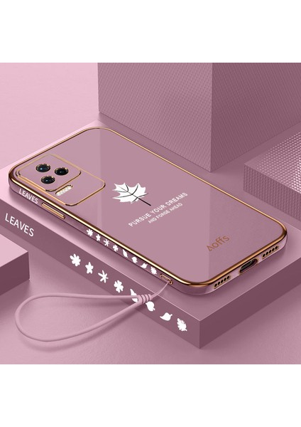 Xiaomi Poco F4 Elektroliz Kaplama Telefon Kılıfı Için Kemerli Telefon Kılıfı (Yurt Dışından)