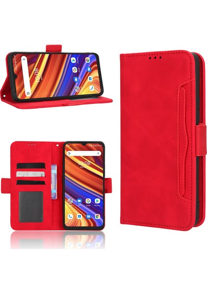 Umidigi Power 7 Max Kart Yuvalı Deri Telefon Kılıfı (Yurt Dışından)