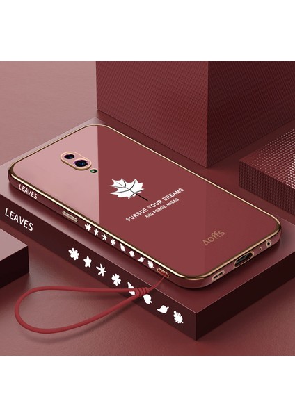 Oppo Reno Elektroliz Kaplama Telefon Kılıfı Için Kemerli Telefon Kılıfı (Yurt Dışından)