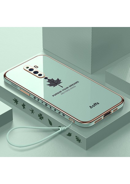 Oppo Reno 2z / Reno 2f Elektroliz Kaplamalı Kemerli Telefon Kılıfı (Yurt Dışından)