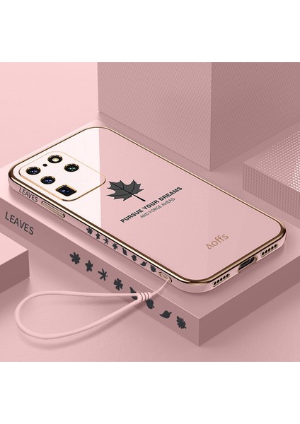 Samsung Galaxy S20 Ultra Elektroliz Kaplama Telefon Kılıfı Kemerli (Yurt Dışından)