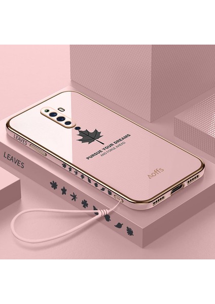 Oppo Reno 2z / Reno 2f Elektroliz Kaplamalı Kemerli Telefon Kılıfı (Yurt Dışından)