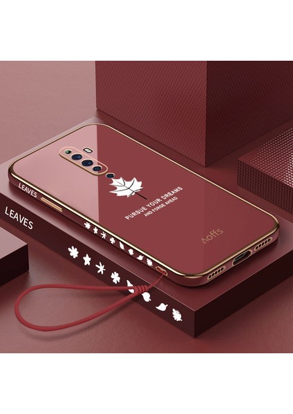 Oppo Reno 2z / Reno 2f Elektroliz Kaplamalı Kemerli Telefon Kılıfı (Yurt Dışından)