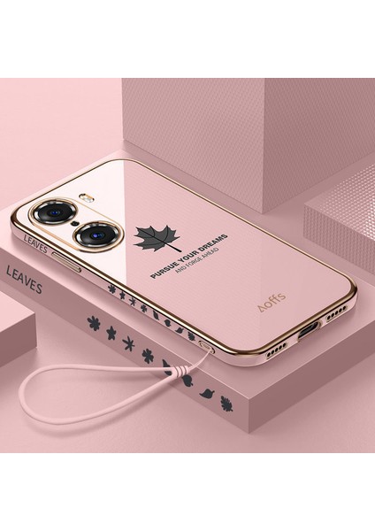 Huawei Honor 60 Elektroliz Kaplama Telefon Kılıfı Için Kemerli Telefon Kılıfı (Yurt Dışından)