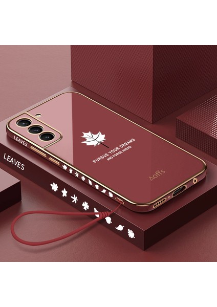Samsung Galaxy S23 Plus Elektroliz Kaplama Telefon Kılıfı Kemerli (Yurt Dışından)
