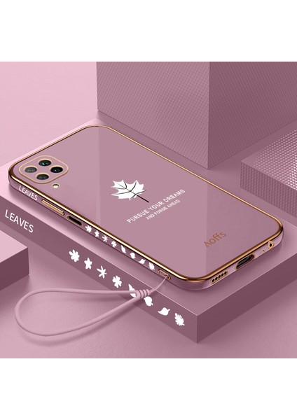 Huawei P40 Lite Için Kemerli Elektroliz Kaplama Telefon Kılıfı (Yurt Dışından)