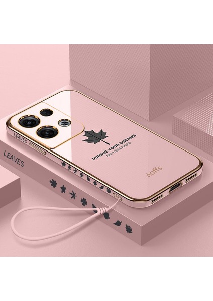Oppo Reno 8 Pro Plus Kemerli Elektroliz Kaplama Telefon Kılıfı (Yurt Dışından)