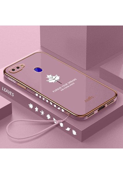 Oppo A12 / A12E Elektroliz Kaplamalı Kemerli Telefon Kılıfı (Yurt Dışından)