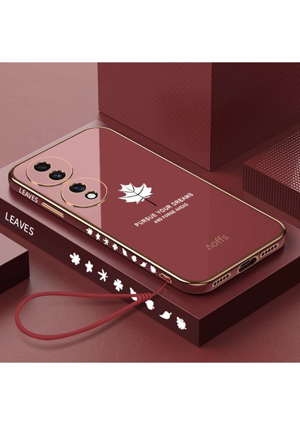 Huawei Honor 80 Se Için Telefon Kılıfı Kemerli Elektrolizle Telefon Kılıfı (Yurt Dışından)