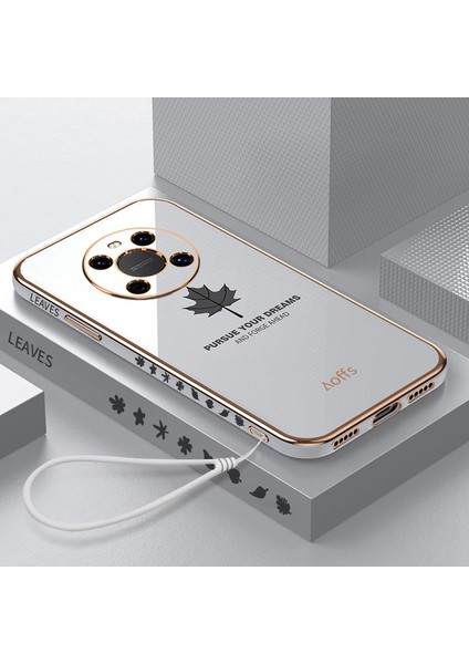 Huawei Mate 40 Pro Için Telefon Kılıfı Kemerli Elektroliz Kaplama Telefon Kılıfı (Yurt Dışından)