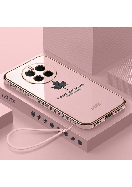 Huawei Mate 50 Elektroliz Kaplama Telefon Kılıfı Için Kemerli Telefon Kılıfı (Yurt Dışından)