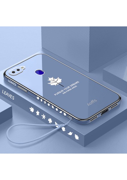 Oppo A12 / A12E Elektroliz Kaplamalı Kemerli Telefon Kılıfı (Yurt Dışından)