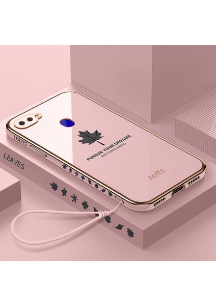 Oppo A12 / A12E Elektroliz Kaplamalı Kemerli Telefon Kılıfı (Yurt Dışından)