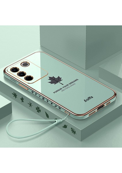 Vivo S16 Pro Için Telefon Kılıfı Kemerli Elektrolizle Telefon Kılıfı (Yurt Dışından)