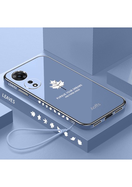 Oppo A58 Elektroliz Kaplama Telefon Kılıfı Için Kemerli Telefon Kılıfı (Yurt Dışından)