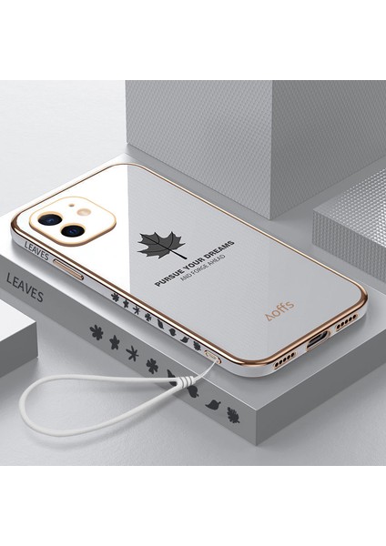 iPhone 12 Için Telefon Kılıfı Kemerli Elektroliz Kaplama Telefon Kılıfı (Yurt Dışından)