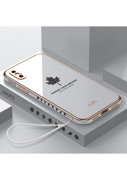 iPhone Xs Için Telefon Kılıfı Kemerli Elektroliz Kaplama Telefon Kılıfı (Yurt Dışından)