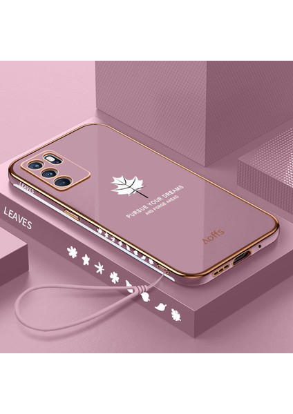 Oppo Reno 6 Için Kemerli Elektroliz Telefon Kılıfı (Yurt Dışından)