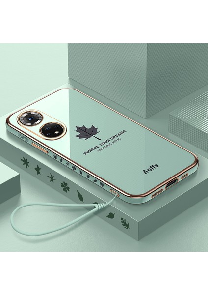 Honor 50 Pro Için Telefon Kılıfı Kemerli Elektrolizle Telefon Kılıfı (Yurt Dışından)