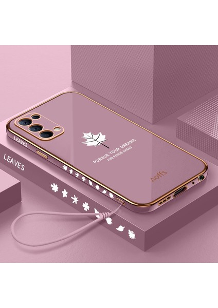 Oppo Reno 5 Için Kemerli Elektroliz Telefon Kılıfı (Yurt Dışından)