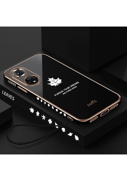 Honor 50 Pro Için Telefon Kılıfı Kemerli Elektrolizle Telefon Kılıfı (Yurt Dışından)