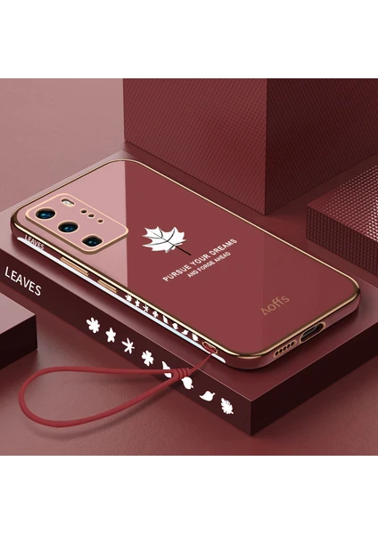 Huawei P40 Pro Için Kemerli Elektroliz Telefon Kılıfı (Yurt Dışından)