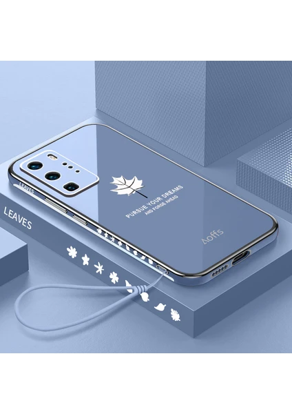 Huawei P40 Pro Için Kemerli Elektroliz Telefon Kılıfı (Yurt Dışından)