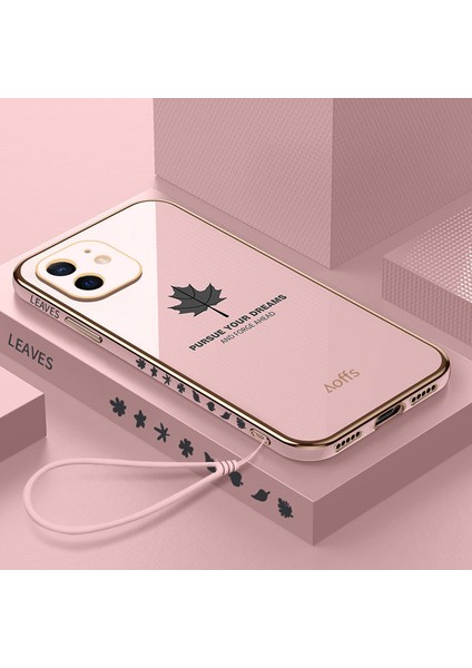 iPhone 12 Için Telefon Kılıfı Kemerli Elektroliz Kaplama Telefon Kılıfı (Yurt Dışından)