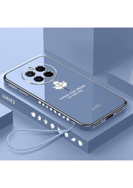 Huawei Mate 50 Pro Için Telefon Kılıfı Kemerli Elektroliz Kaplama Telefon Kılıfı (Yurt Dışından)