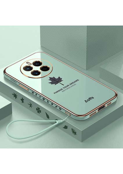 Huawei Mate 50 Pro Için Telefon Kılıfı Kemerli Elektroliz Kaplama Telefon Kılıfı (Yurt Dışından)
