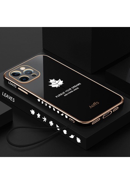 iPhone 12 Pro Max Için Kemerli Elektroliz Kaplama Telefon Kılıfı (Yurt Dışından)
