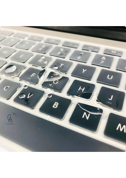 Apple MacBook Air 13,3 A1932 ile Uyumlu Buzlu Şeffaf Klavye Koruyucu Silikon Yıkanabilir Yumuşak Ped