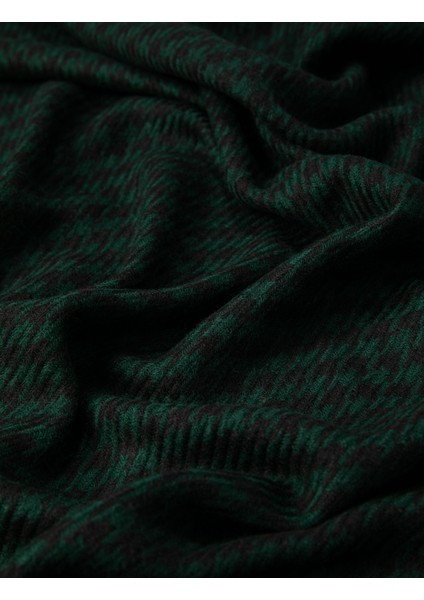 Şal Kazayağı Desenli Püsküllü Yumuşak Dokulu modelleri