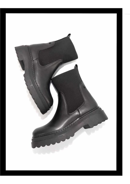 Siyah Kadın Bot & Bootie K02538561009