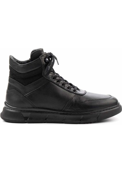 Siyah Leather Erkek Bot & Bootie E02759095103
