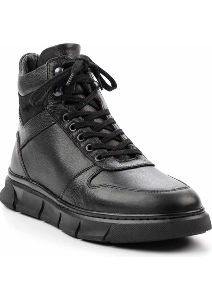 Siyah Leather Erkek Bot & Bootie E02759095103