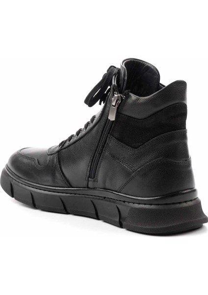 Siyah Leather Erkek Bot & Bootie E02759095103