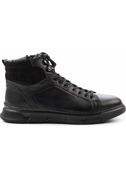 Siyah Leather Erkek Bot & Bootie E02759095703