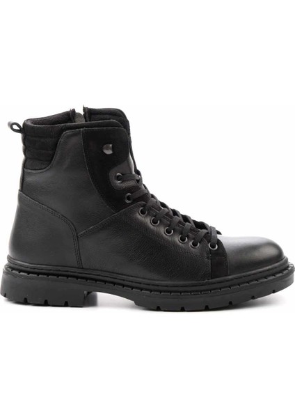 Siyah Leather Erkek Bot & Bootie E02759253003
