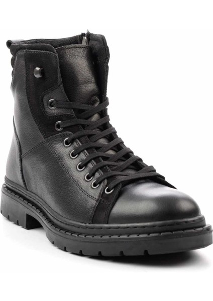 Siyah Leather Erkek Bot & Bootie E02759253003