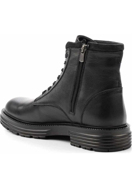 Siyah Leather Erkek Bot & Bootie E02759601003