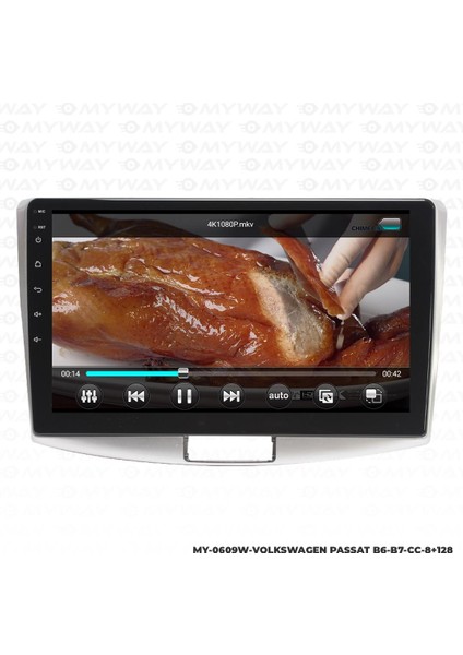 Volkswagen Passat B7 Android 12 Multimedya Carplay 4gb RAM+64GB HDD Navigasyon Ekran