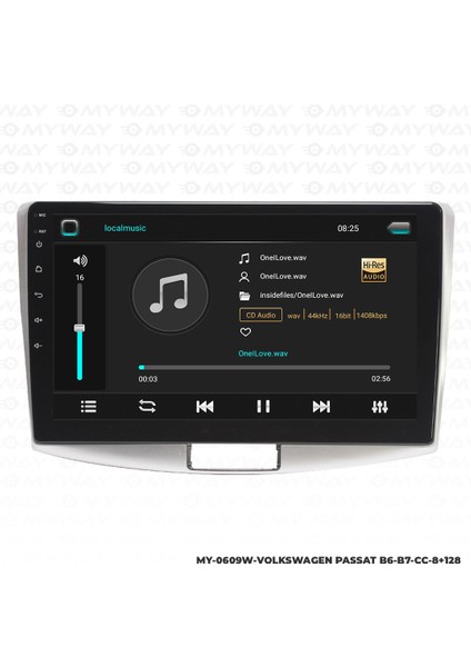 Volkswagen Passat B7 Android 12 Multimedya Carplay 4gb RAM+64GB HDD Navigasyon Ekran