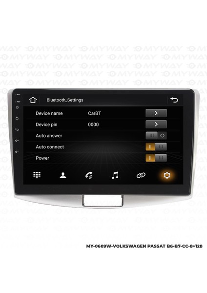 Volkswagen Passat B7 Android 12 Multimedya Carplay 4gb RAM+64GB HDD Navigasyon Ekran