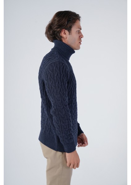 Erkek Yürütme Saç Balıkçı Yaka Triko Yün Kazak TRIST-5320 fiyatları