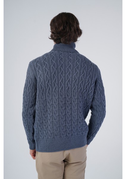 Erkek Yürütme Saç Balıkçı Yaka Triko Yün Kazak TRIST-5320 modelleri
