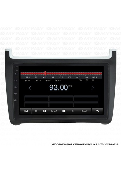 Volkswagen Polo 7 Android 12 Multimedya Carplay 4gb RAM+64GB HDD Navigasyon Ekran