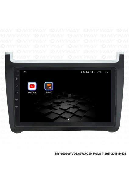 Volkswagen Polo 7 Android 12 Multimedya Carplay 4gb RAM+64GB HDD Navigasyon Ekran